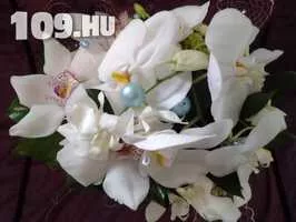 Menyasszonyi csokor orchideabol